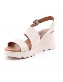 BUENO Sandalo con zeppa donna BUENO Y8602 CREMA Spedizione Gratuita