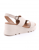 BUENO Sandalo con zeppa donna BUENO Y8602 CREMA Spedizione Gratuita