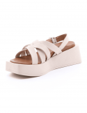 BUENO Sandalo con zeppa donna BUENO Y5904 CREMA Pezzi Unici
