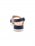 BUENO Sandalo con tacco basso zeppa donna BUENO Y5102 NERO Soddisfazione Garantita