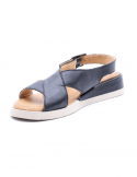 BUENO Sandalo con tacco basso zeppa donna BUENO Y5102 NERO Soddisfazione Garantita