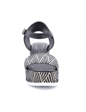 BUENO Sandalo con zeppa donna BUENO U7003 NERO Prezzo Ridotto