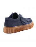 CLARKS Scarpa casual uomo CLARKS TORHILL LO NAVY SDE in camoscio Qualità