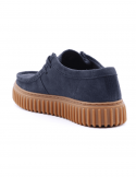 CLARKS Scarpa casual uomo CLARKS TORHILL LO NAVY SDE in camoscio Qualità