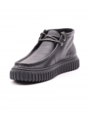 CLARKS Polacco casual uomo CLARKS TORHILL HI BLK LEA in pelle Vendita