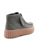CLARKS Polacco donna CLARKS TORHILL MOSS DKRGREEN in pelle nabuck Sconto
