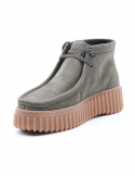 CLARKS Polacco donna CLARKS TORHILL MOSS DKRGREEN in pelle nabuck Sconto