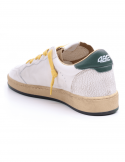 4B12 Sneakers uomo QUATTROBARRADODICI PLAY NEW 57 in pelle bianca Vendita