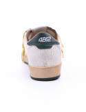 4B12 Sneakers uomo QUATTROBARRADODICI PLAY NEW 57 in pelle bianca Vendita