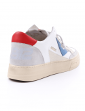 4B12 Sneakers uomo QUATTROBARRADODICI KYLE 753 in pelle bianca Promozione