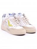 4B12 Sneakers uomo QUATTROBARRADODICI KYLE 752 in pelle bianca Spedizione Gratuita