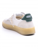 4B12 Sneakers uomo QUATTROBARRADODICI HYPER 924 in pelle bianca Soddisfazione Garantita