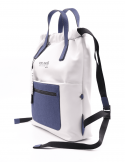 PEPEMOLL Borsa zaino donna PEPEMOLL 241441 BLANCO/NAVY in ecopelle Prezzo Ridotto