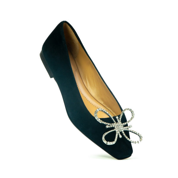 Prosperine Ballerina da Donna in Camoscio con Accessorio Qualità Garantita