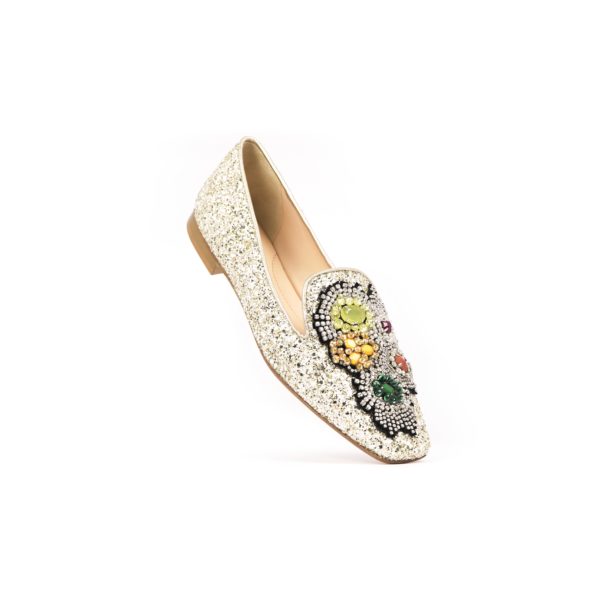 Prosperine Ballerina da Donna in Glitter con Pietre Consegna Veloce
