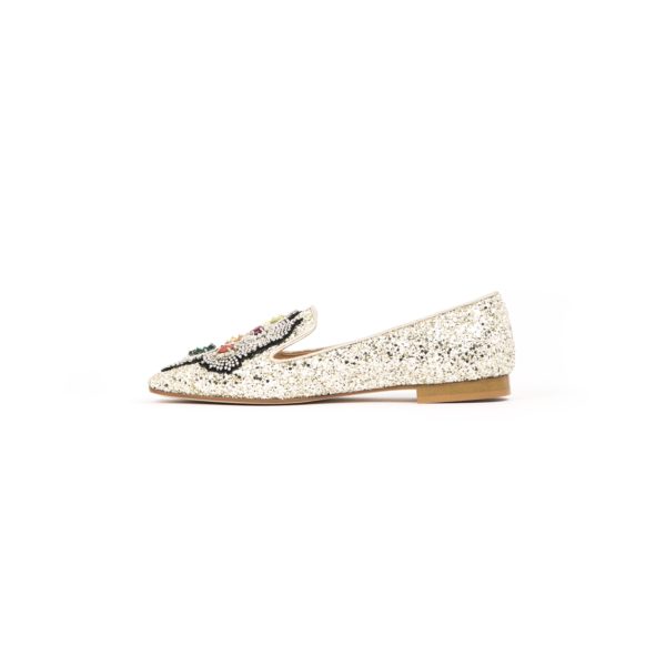 Prosperine Ballerina da Donna in Glitter con Pietre Consegna Veloce