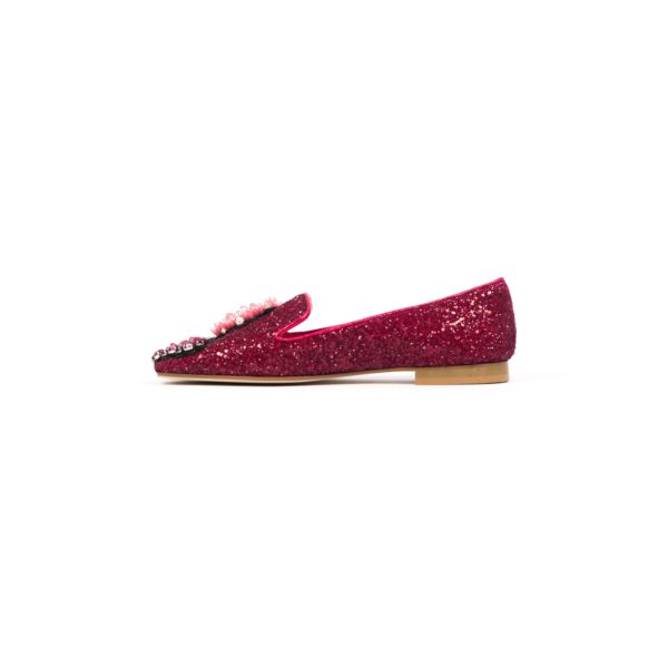 Prosperine Ballerina da Donna in Glitter con Pietre Colorate Promozione Limitata