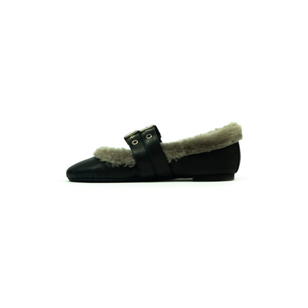 Prosperine Ballerina da Donna in Nappa con Peluche Affare Del Giorno