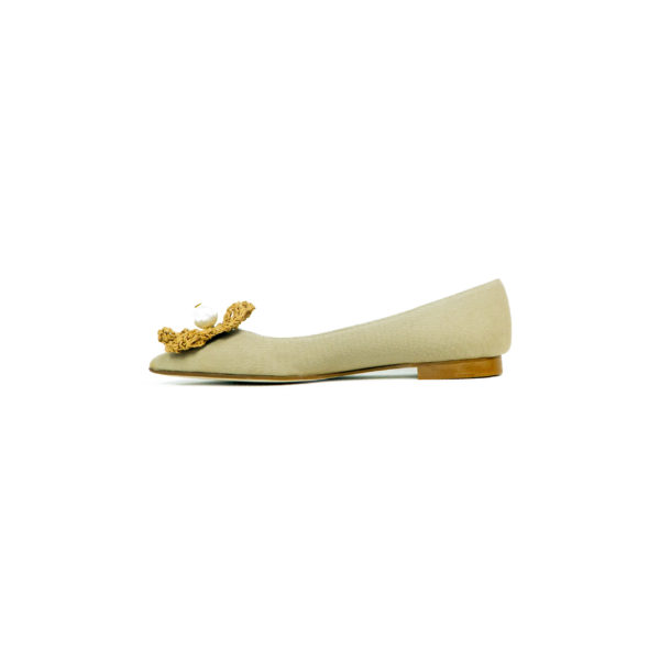 Prosperine Ballerina da Donna in Tessuto con Fiore Saldi