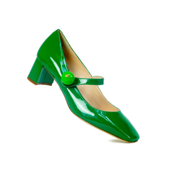 Prosperine Decolletè da Donna in Vernice Verde Soddisfazione Garantita