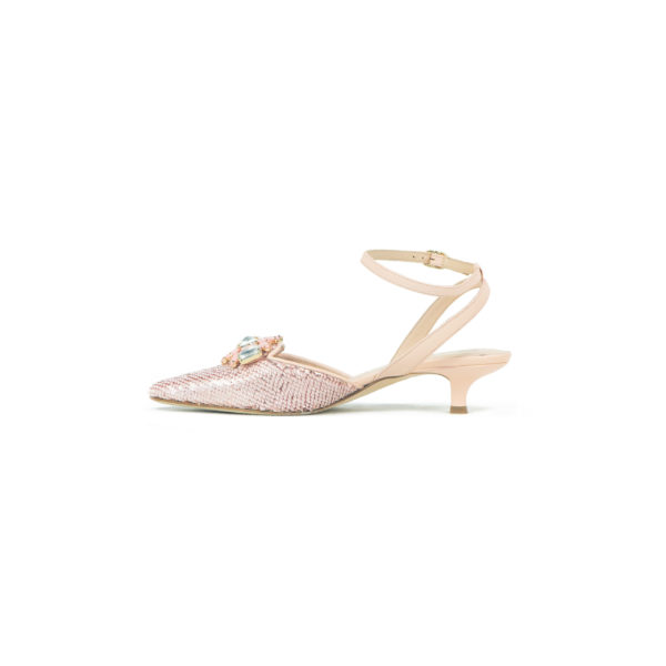Prosperine Sandalo da Donna con Tacco 35 mm in Paillettes In Vendita
