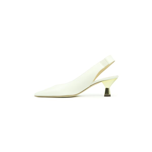 Prosperine Sandalo da Donna in Nappa con Tacco Laccato Oro Vendite Flash