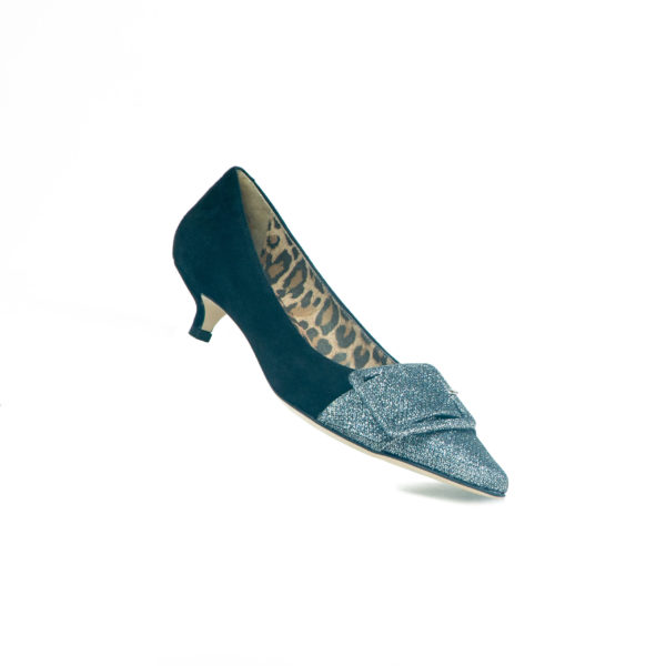 Prosperine Scarpa da Donna con Tacco in Camoscio e Glitter Promozione