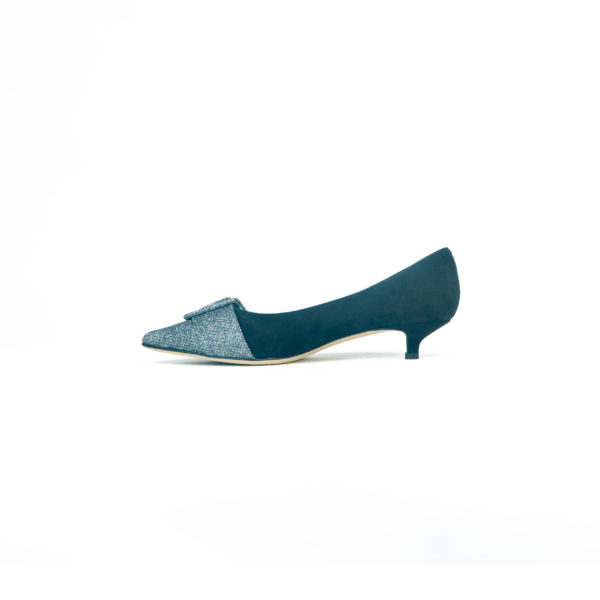 Prosperine Scarpa da Donna con Tacco in Camoscio e Glitter Promozione