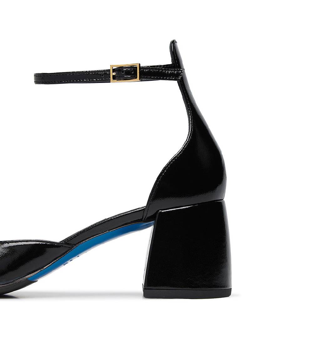 Loriblu Décolleté Mary Jane in pelle lucida nera con cinturino Soddisfazione Garantita