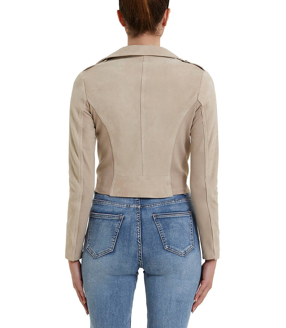 Loriblu Giacca stile biker in camoscio naturale Acquista Ora