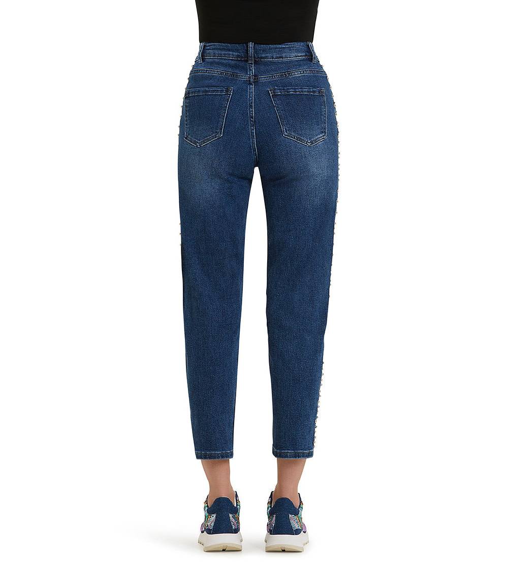 Loriblu Jeans a gamba dritta con cristalli Presa