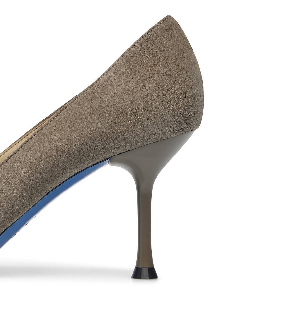Loriblu Decollete in pelle scamosciata fango Vendita Calda