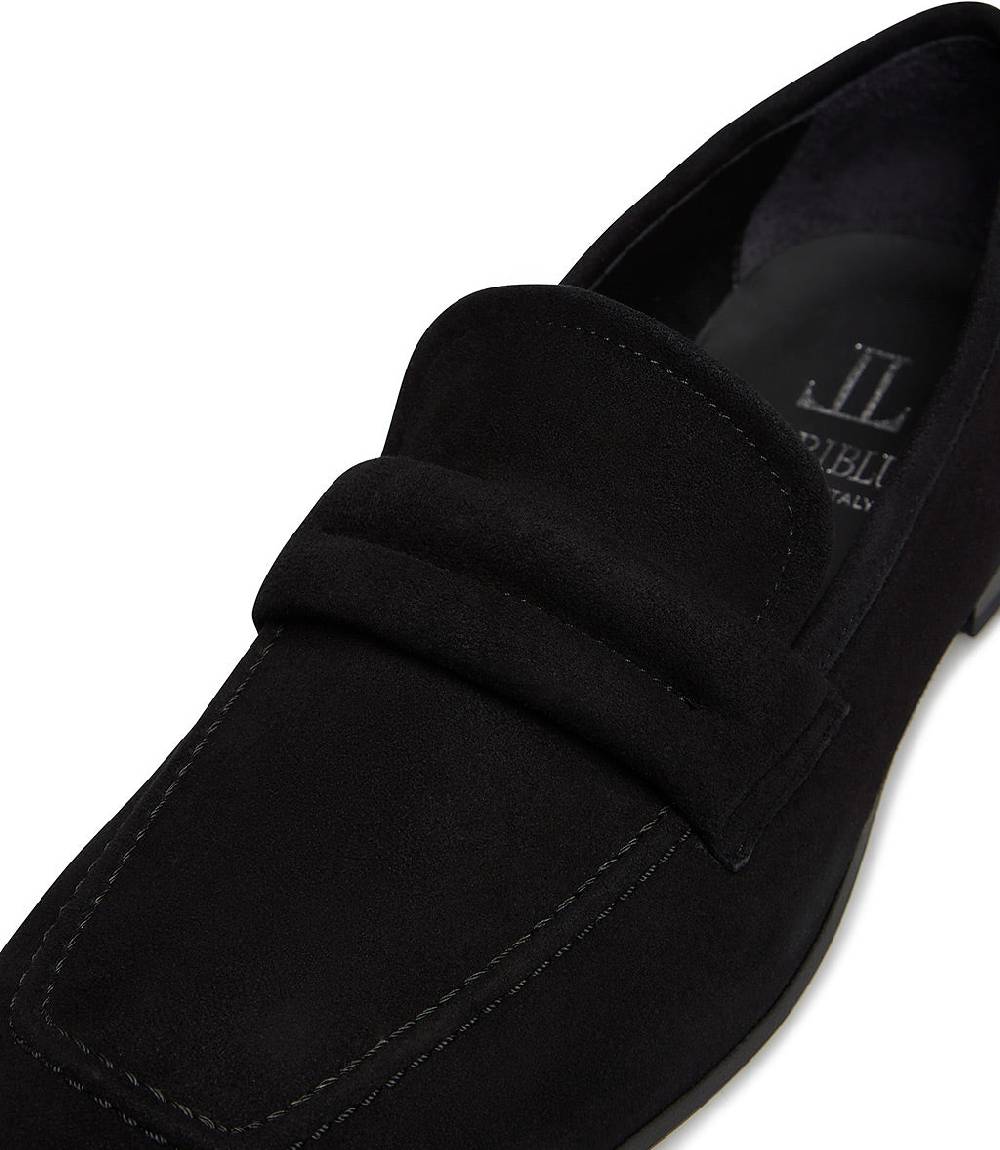 Loriblu Mocassino in camoscio nero Nuovo