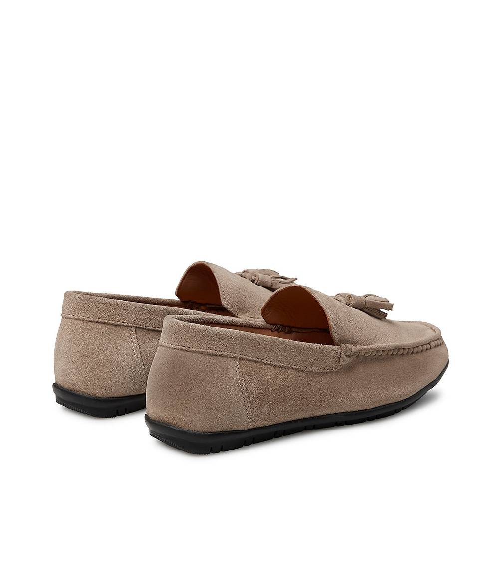 Loriblu Mocassino in camoscio camel con nappine Promozione
