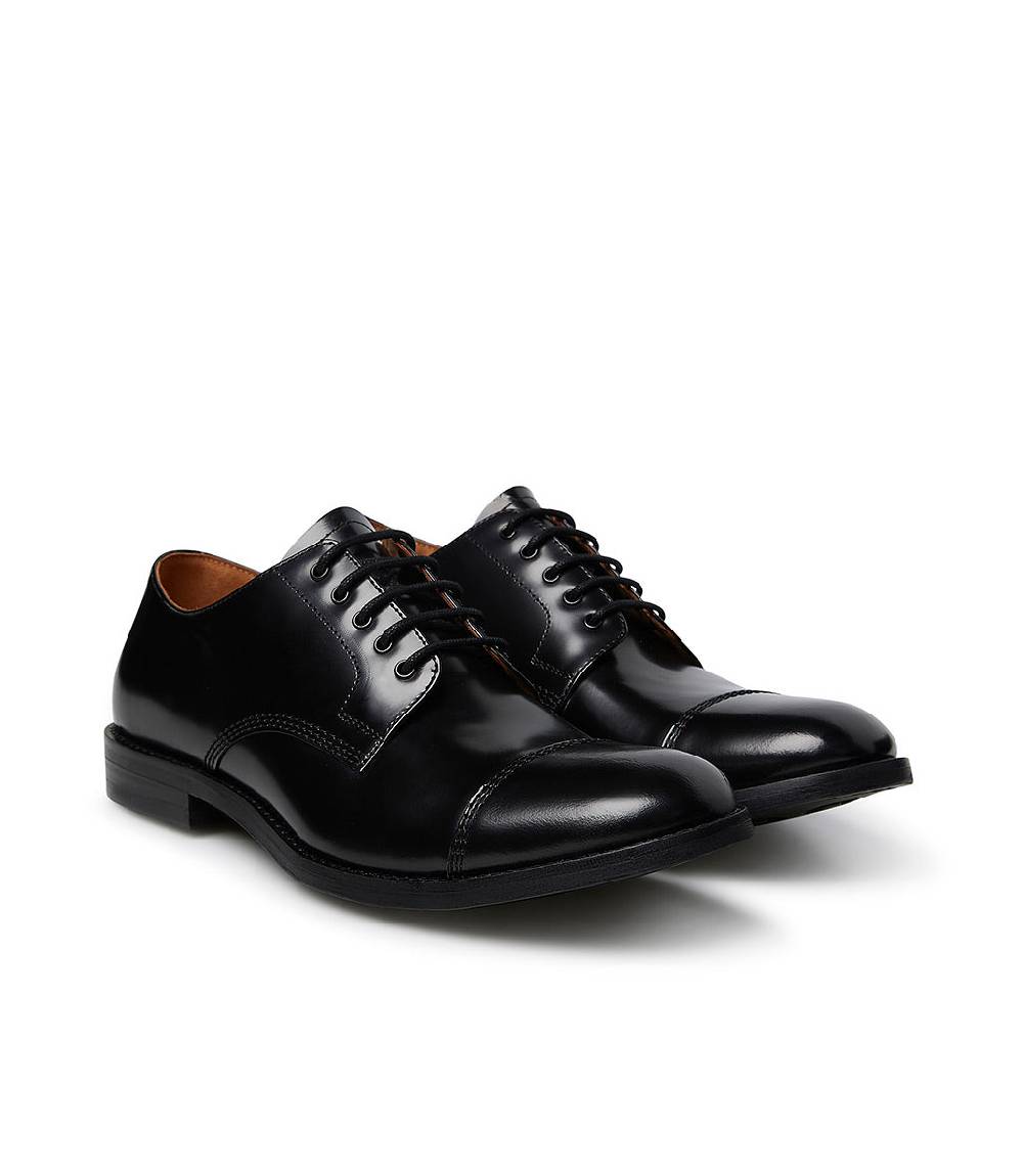 Loriblu Oxford in vitello spazzolato nero Qualità Garantita