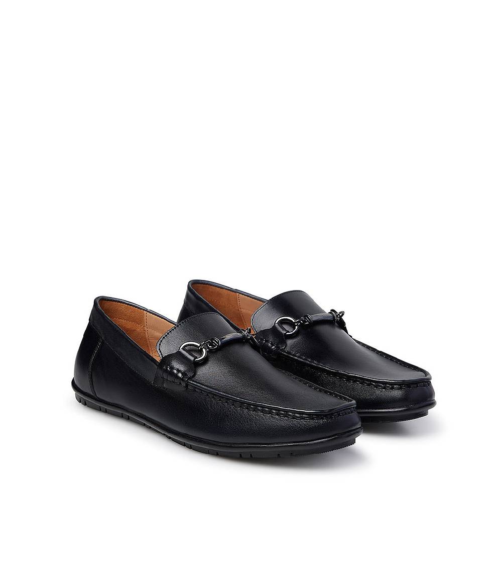 Loriblu Mocassino in pelle blu scuro Promozione Limitata