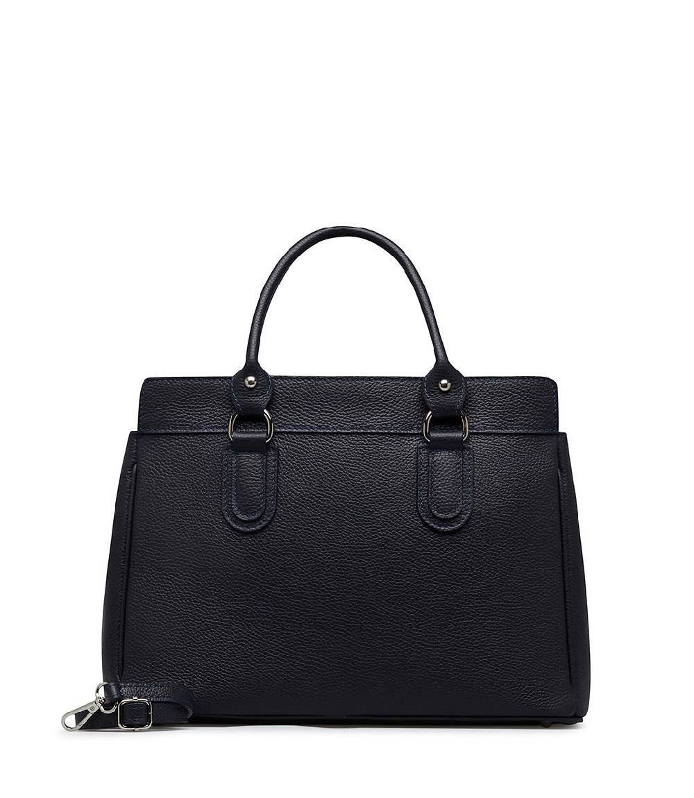 Loriblu Borsa tote in pelle testurizzata blu Affare Del Giorno