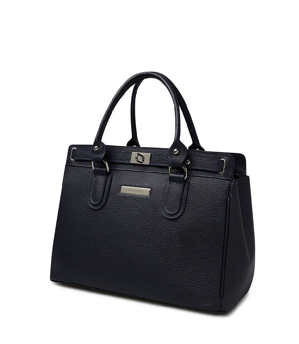 Loriblu Borsa tote in pelle testurizzata blu Affare Del Giorno