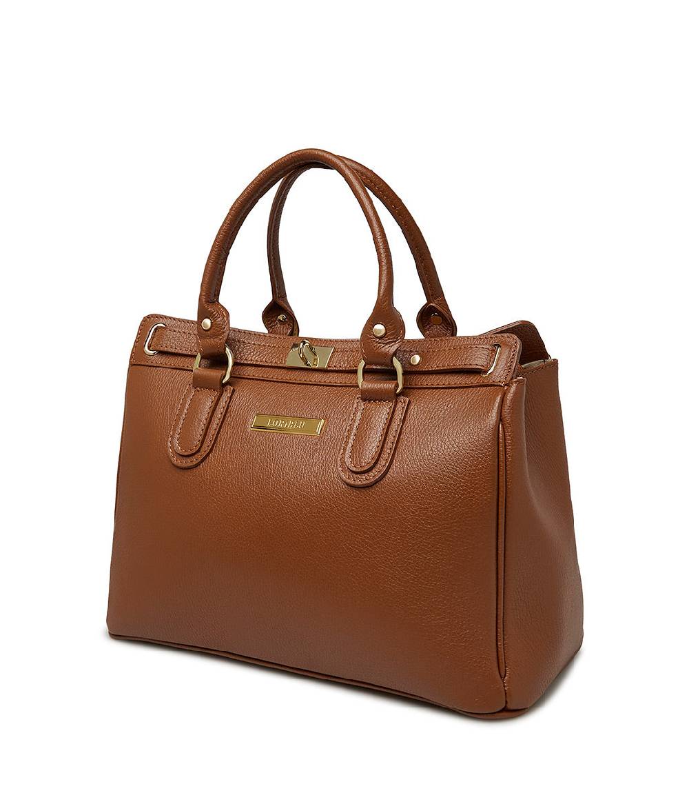 Loriblu Borsa tote in pelle testurizzata marrone Fino Al -60%