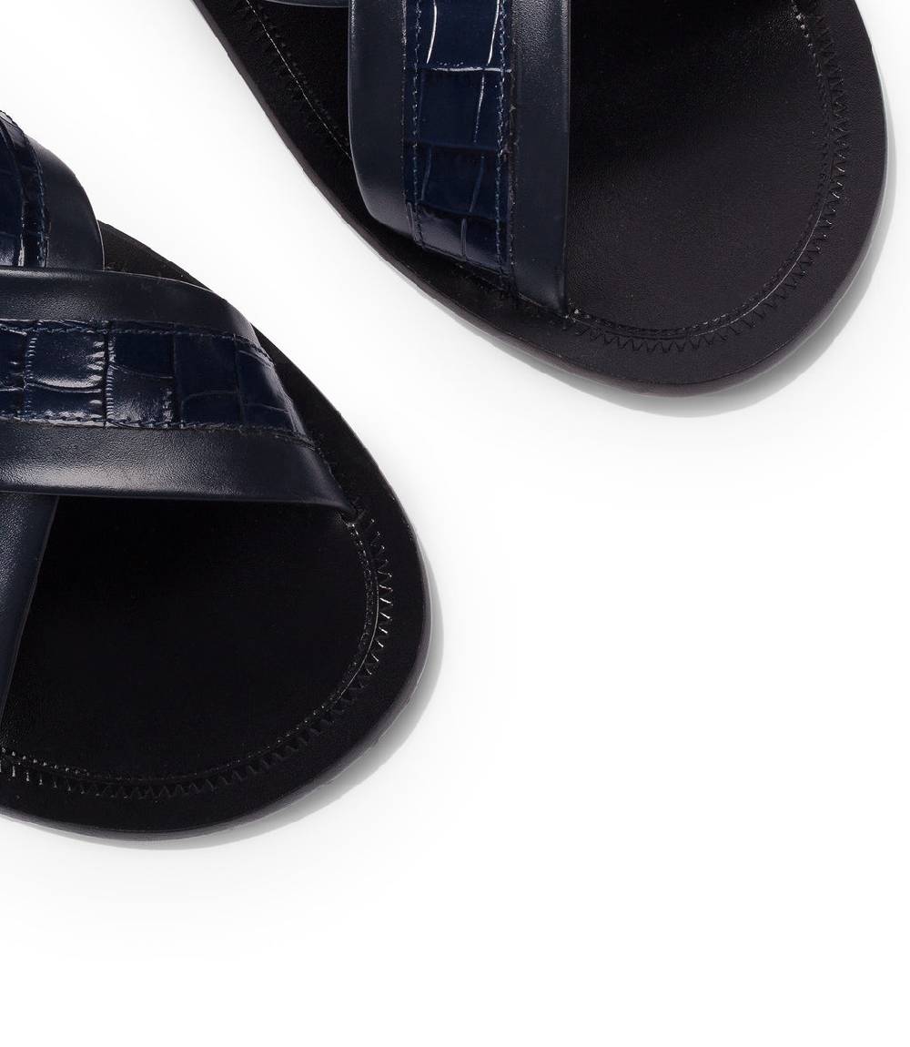 Loriblu Sandali in pelle blu scuro Vendite Flash
