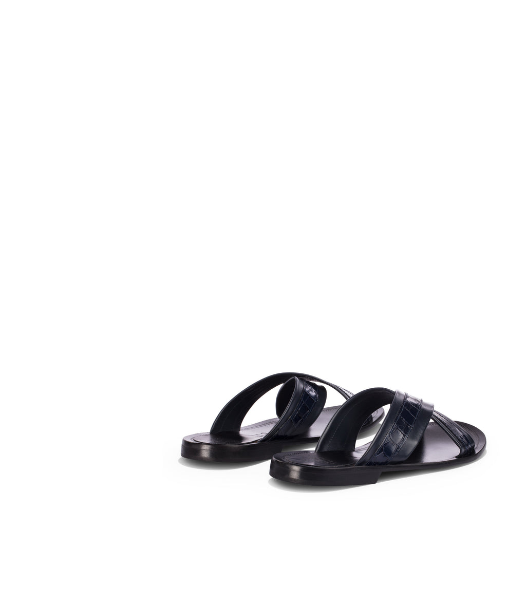 Loriblu Sandali in pelle blu scuro Vendite Flash