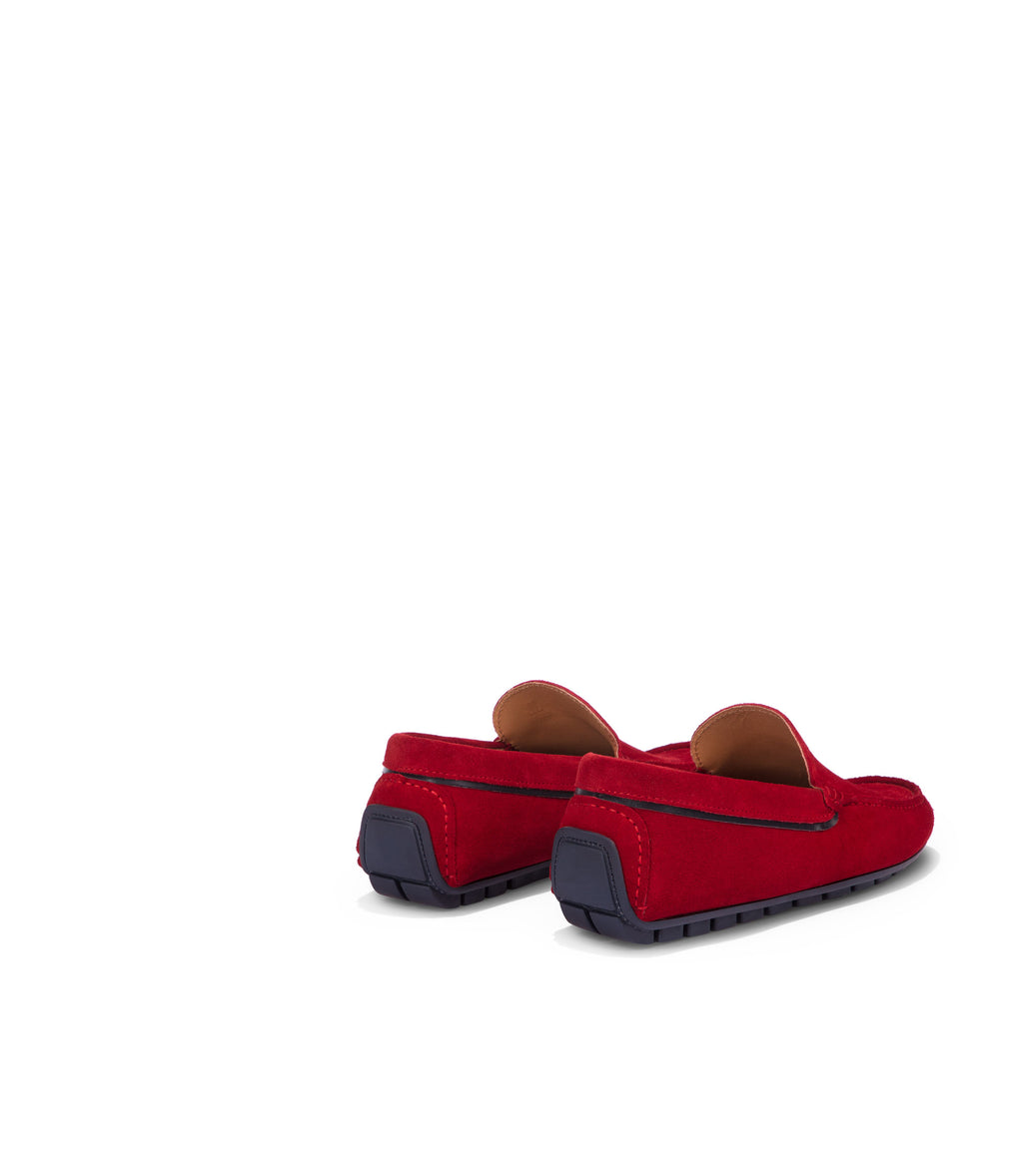 Loriblu Mocassini in camoscio rosso Moda
