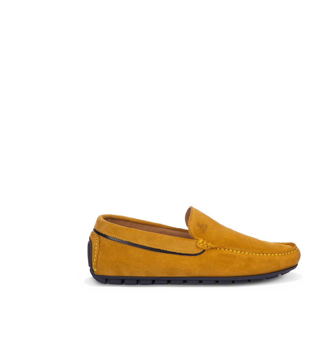 Loriblu Mocassini in camoscio marrone chiaro Italy