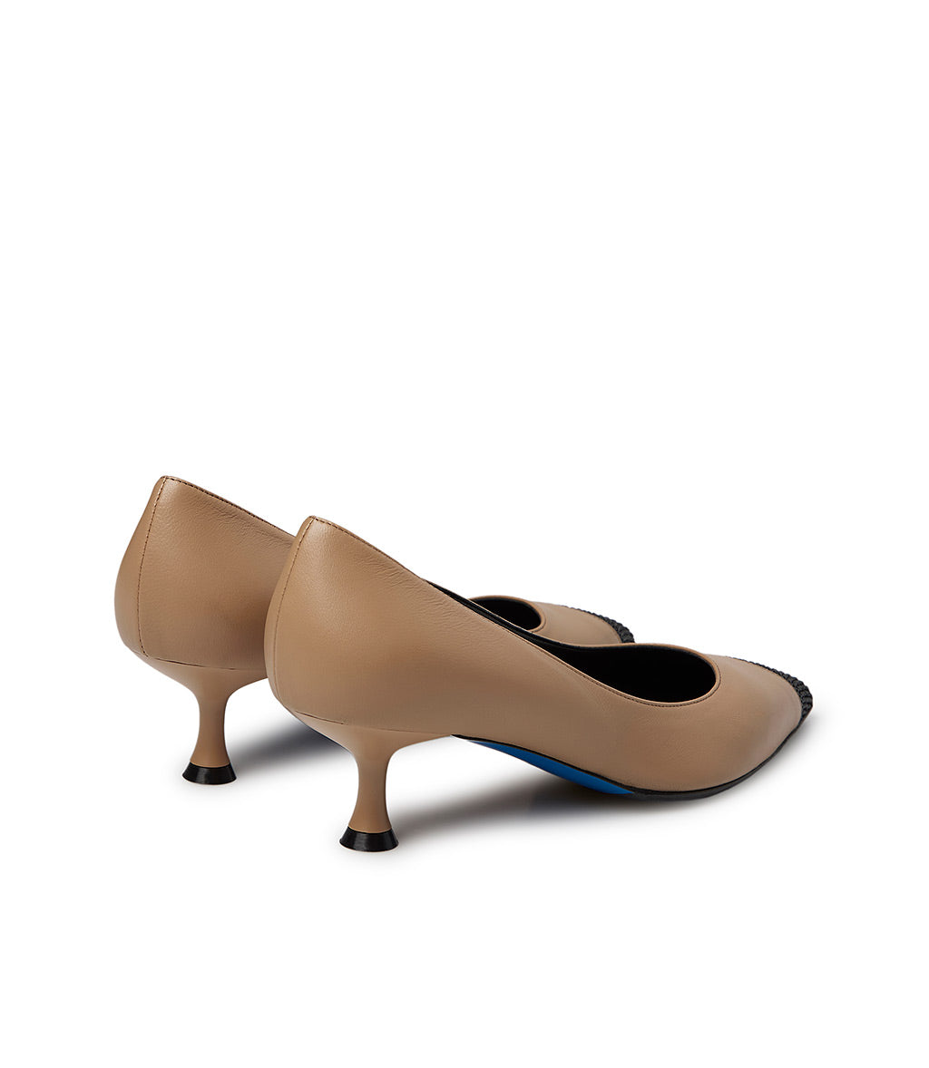 Loriblu Décolleté nappa crusca con cristalli Shopping Online