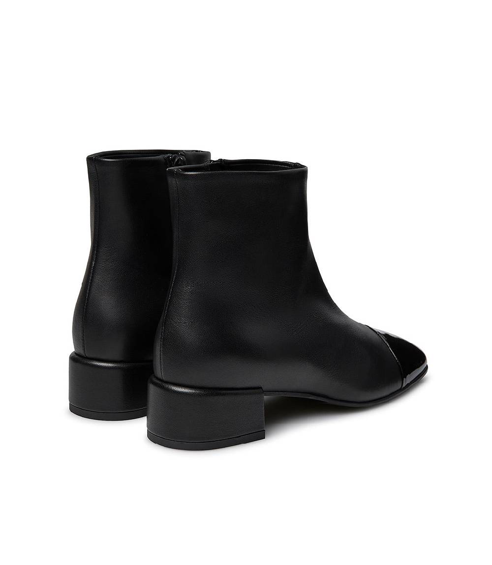 Loriblu Stivaletto nappa nero con dettagli in vernice Vendita calda