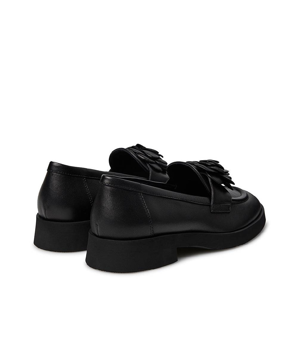 Loriblu Mocassino in nappa nero con fiore Offerta