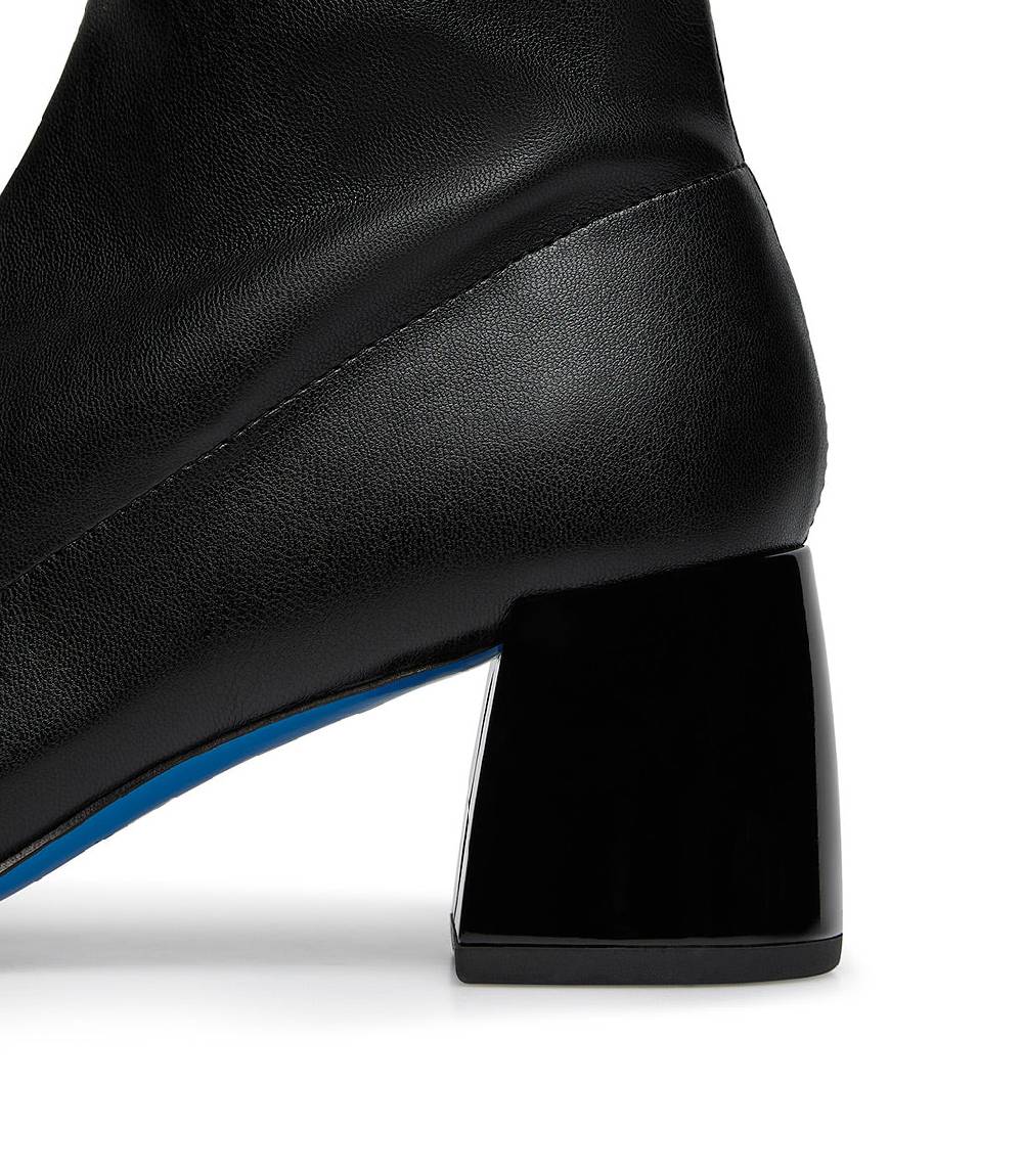 Loriblu Stivaletto in pelle nera con dettagli in vernice Offerte