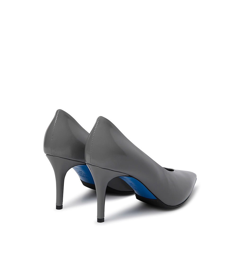 Loriblu Décolleté in pelle lucida grigia Vendita Calda