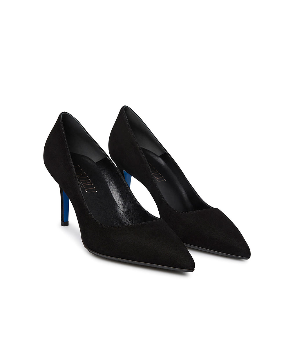 Loriblu Décolleté in camoscio nero Vendita Economica