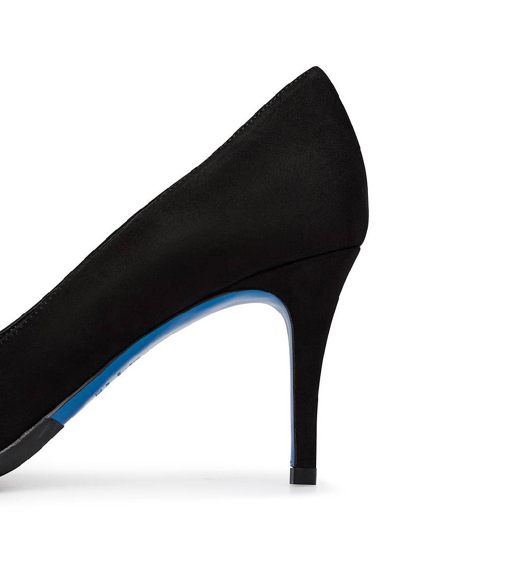Loriblu Décolleté in camoscio nero Vendita Economica